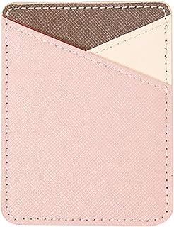 Beige PU Leather Phone Wallet for Cards and Keys