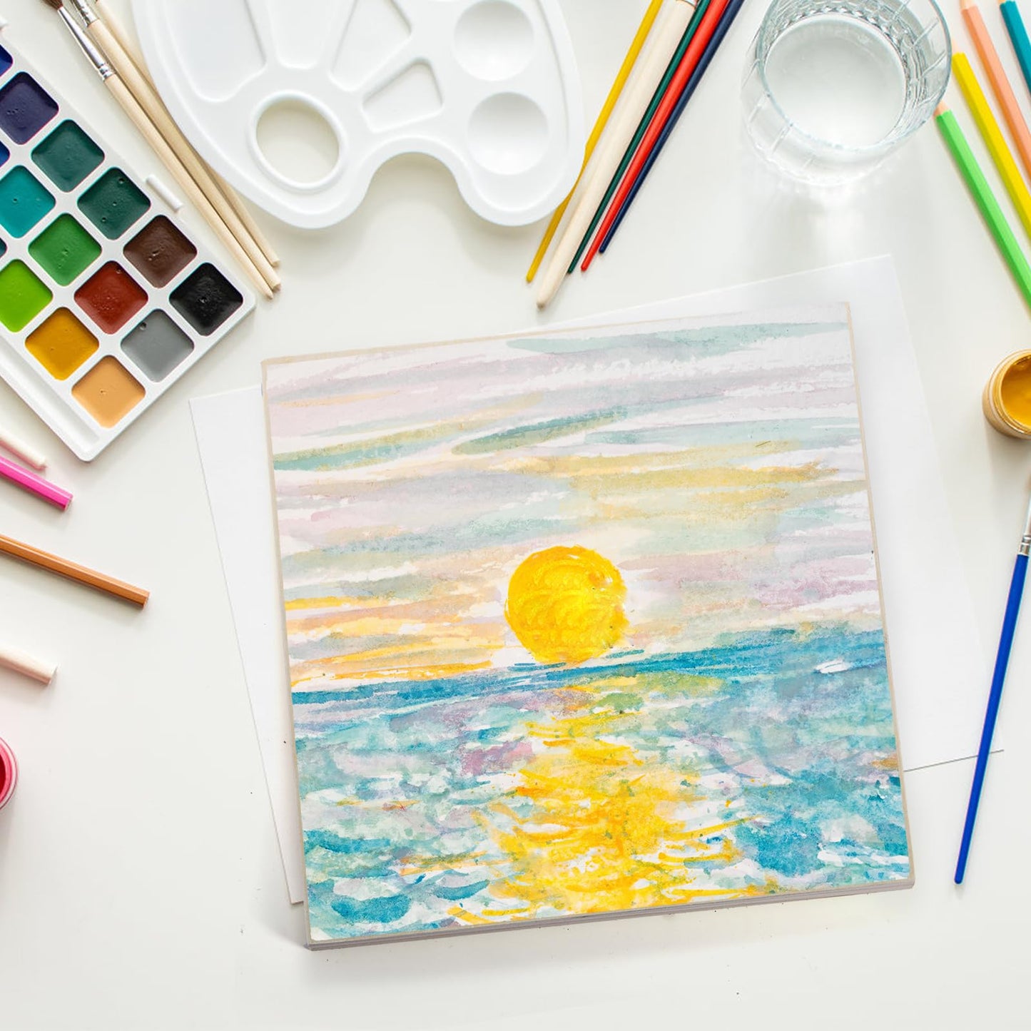 10 Pack Unfinished 8x8 Inch Birch Wood Panels