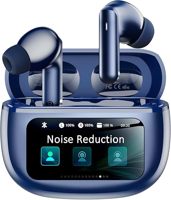 Wireless Noise Cancelling Earbuds with Charging Case