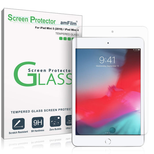 Glass Screen Protector for iPad Mini 4 and 5, Tempered Glass