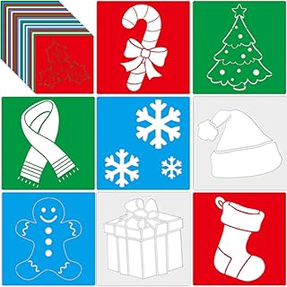 24 Christmas Snowflake Stencils for Kids' Art