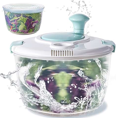 Large 4.8 Qt Salad Spinner with Storage Lid