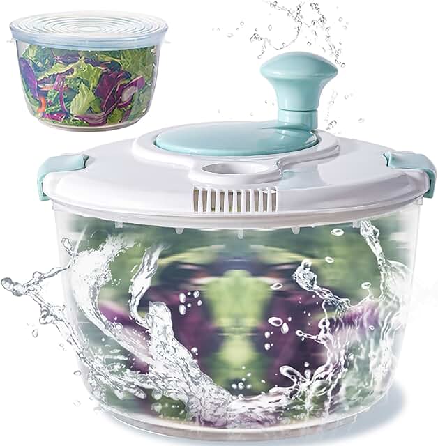 Large 4.8 Qt Salad Spinner with Storage Lid