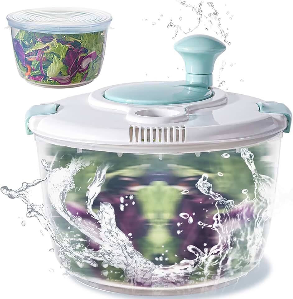 Large 4.8 Qt Salad Spinner with Storage Lid