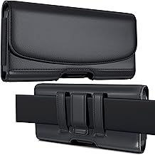 Cell Phone Belt Holster for iPhone and Galaxy with Card Pocket