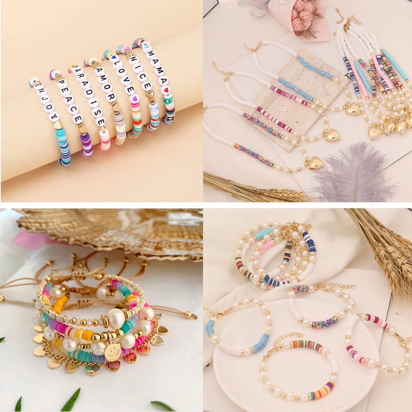 Colorful Clay Beads for Jewelry Making and Crafts