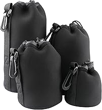Set of 4 Soft Plush Camera Lens Pouches