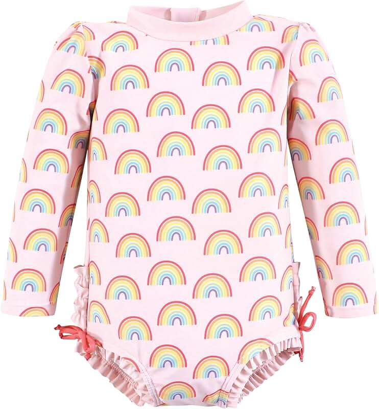 Girls' Mint Flamingo Swimsuit for 12-18 Months