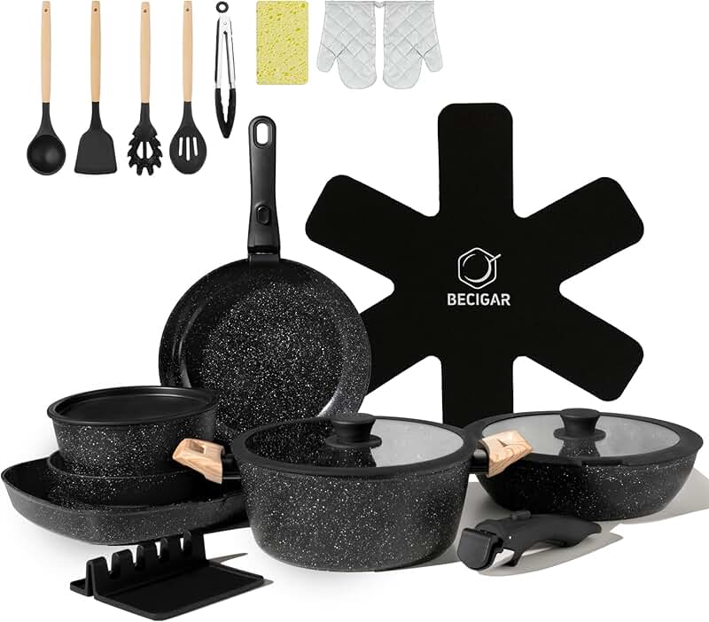 12-Piece White Melamine Turner Set for Cooking and Serving