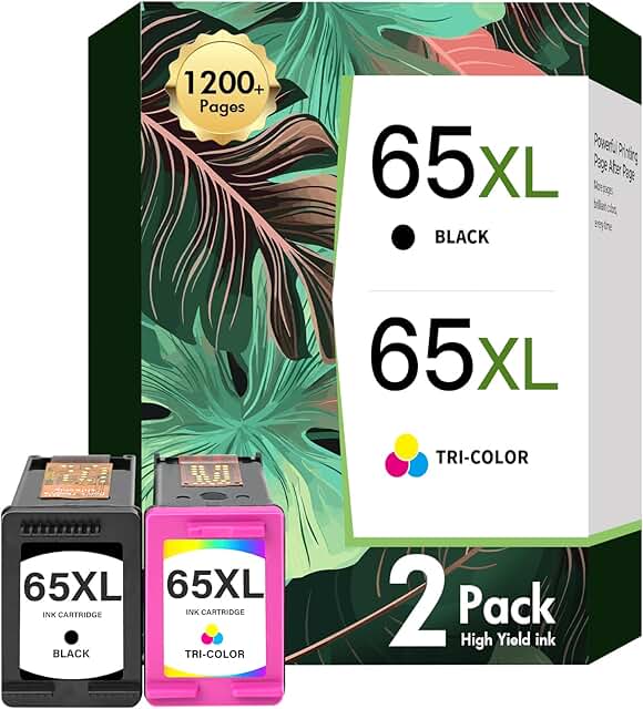 Black and color ink cartridges for DeskJet and Envy printers