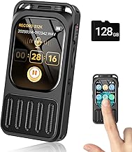 128GB Voice Recorder with Touchscreen and Bluetooth