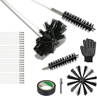 30-Foot Dryer Vent Cleaning Kit with Chimney Brush