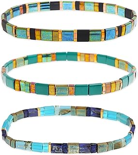 Colorful Beaded Stackable Bracelets for Women