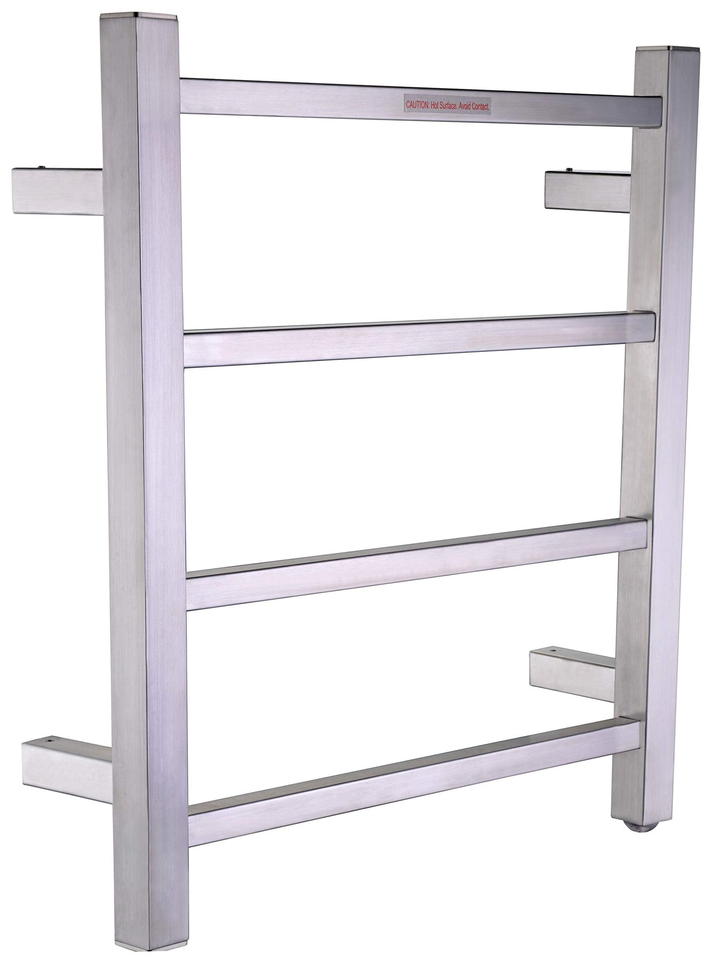 Magnus 4-Bar Wall Mounted Towel Warmer in Brushed Nickel  Energy Efficient 35W Electric Plug in Heated Towel Rack for Bathroom  Stainless Steel Towel Heater Rail Quick Towel Dryer  TW-AZ016BN