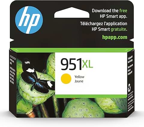 Yellow high-yield ink cartridge for office printers