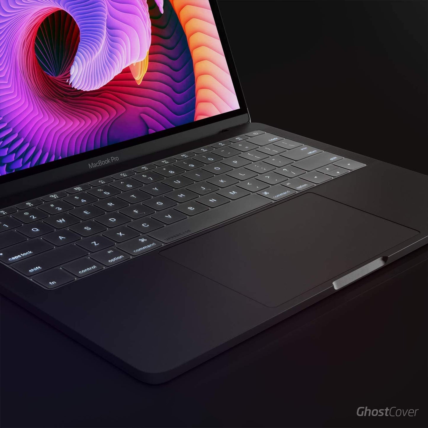 GhostCover Premium Ultra Thin Keyboard Cover Protector, Compatible with 2021 2022 M1 Pro/Max MacBook Pro 14" 16" (A2442 A2485) and 2022 M2 MacBook Air 13" (A2681), US (ANSI) Layout, Clear