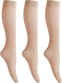 Three Pack Women's Jacquard Patterned Knee High Socks