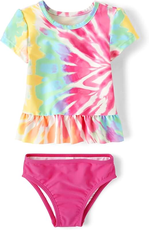 Girls' and Toddler Short Sleeve Swimset