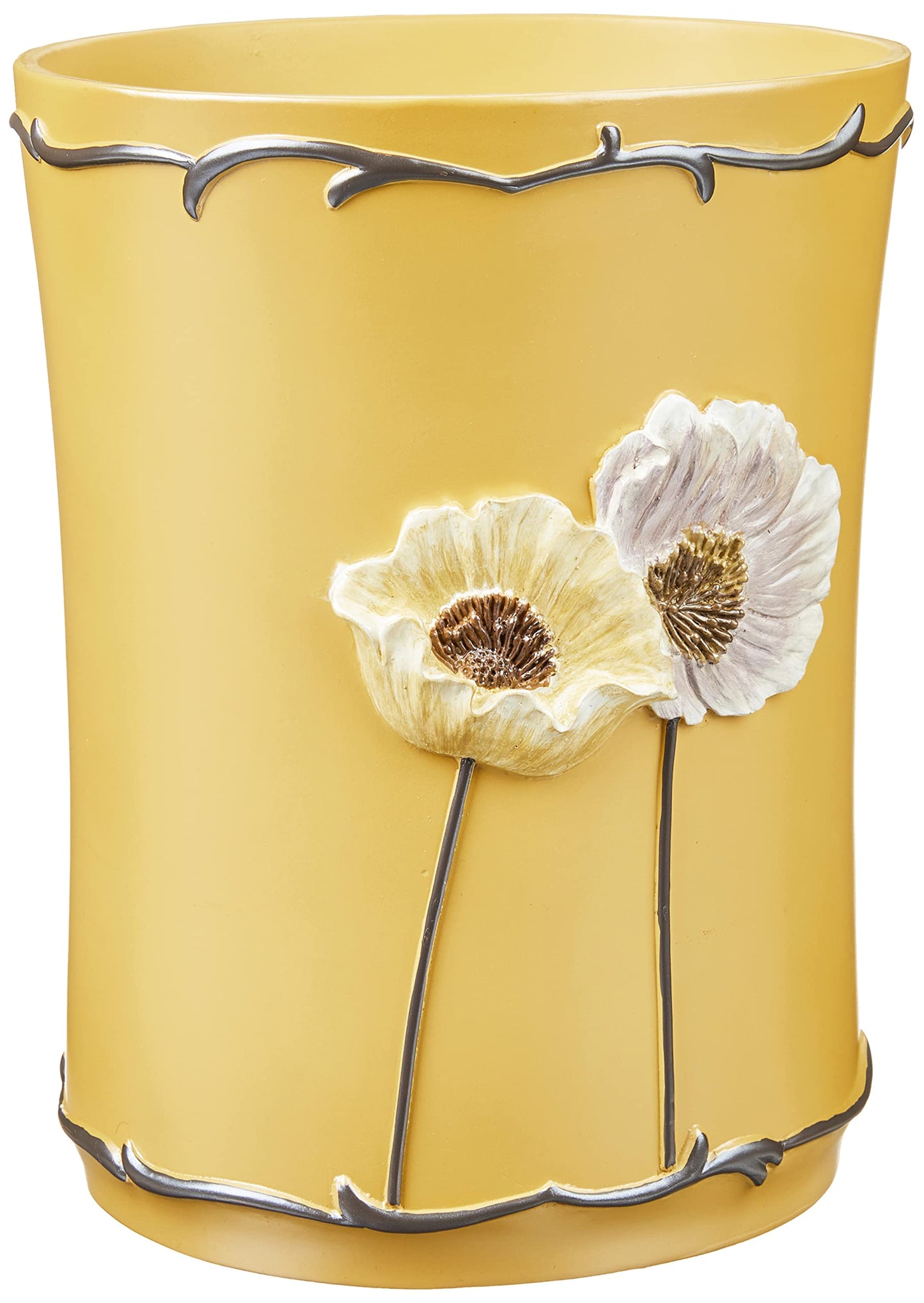 Poppy Fields, Waste Basket, Pastel Moss