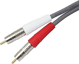 Silver-Plated Stereo Audio Cable, 6 Feet, Assembled in USA