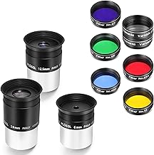 6-Piece 1.25-Inch Telescope Eyepiece Filter Set