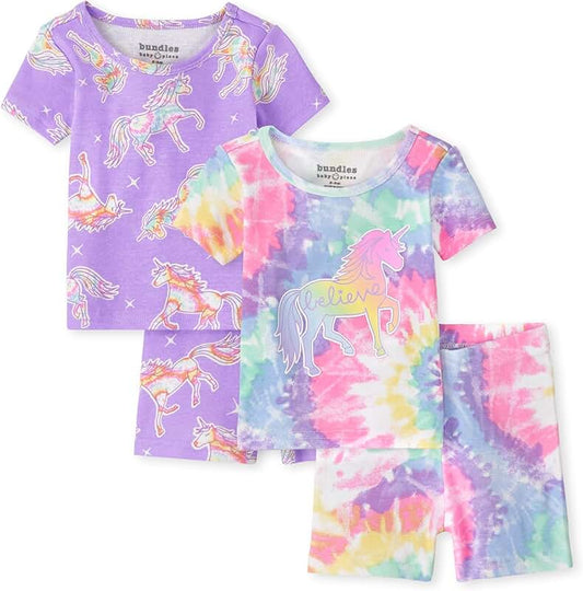 Baby Girls' and Toddler Cotton Pajama Set