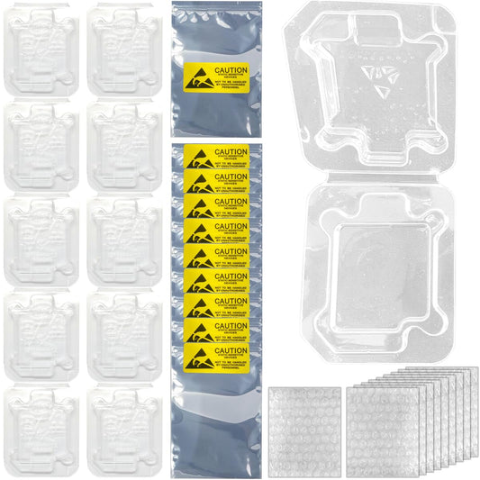 CPU case tray with plastic shell and accessories