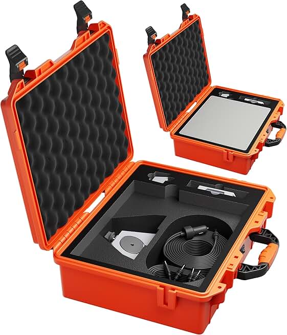 Waterproof Travel Case for Star Link Mini with Foam and Lock