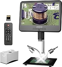 10.1-inch LCD Coin Microscope with Lights and Stand