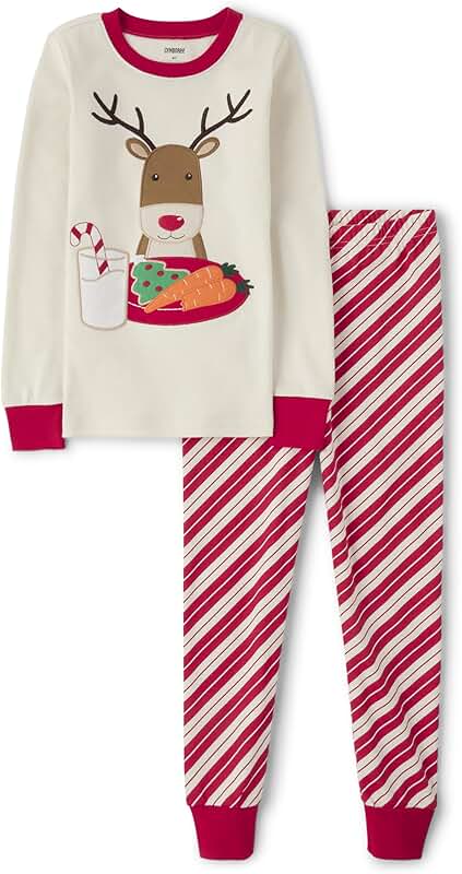 Kids' Cotton Long Sleeve Top and Pants for Holidays