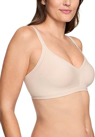 Women's Seamless Lightly Lined Wireless Comfort Bra