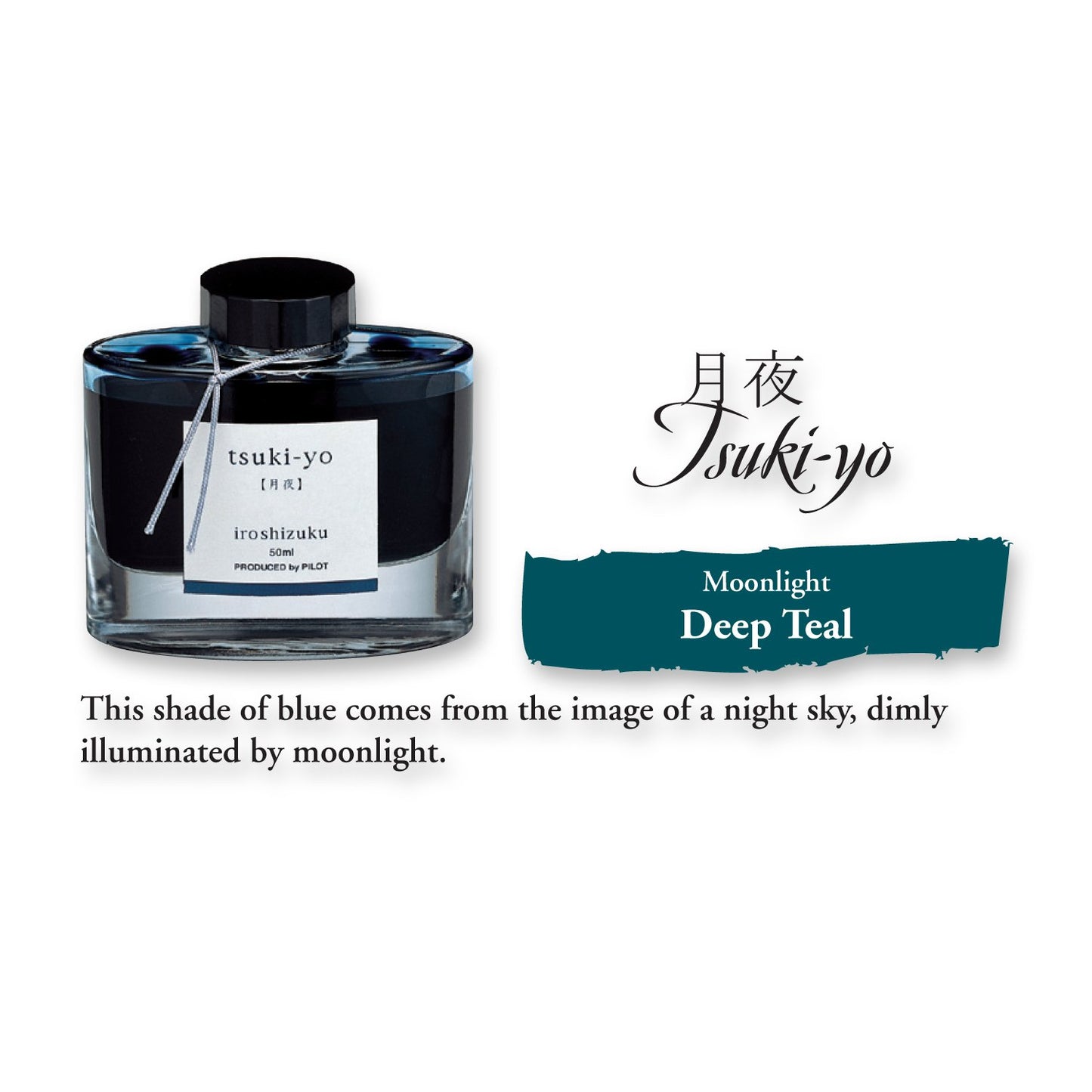 Moonlight Teal Ink, 50ml Bottle