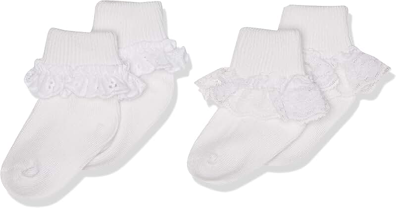 Two White Eyelet Lace Trims for Socks