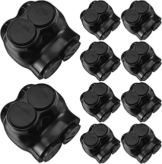 Set of 10 Insulated Multi Cable Connectors for 1/0-14 AWG