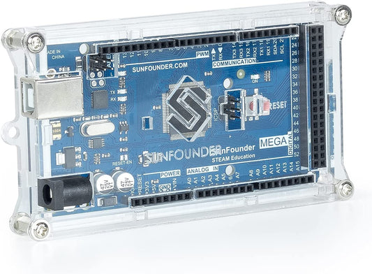Transparent acrylic case for Arduino Mega 2560