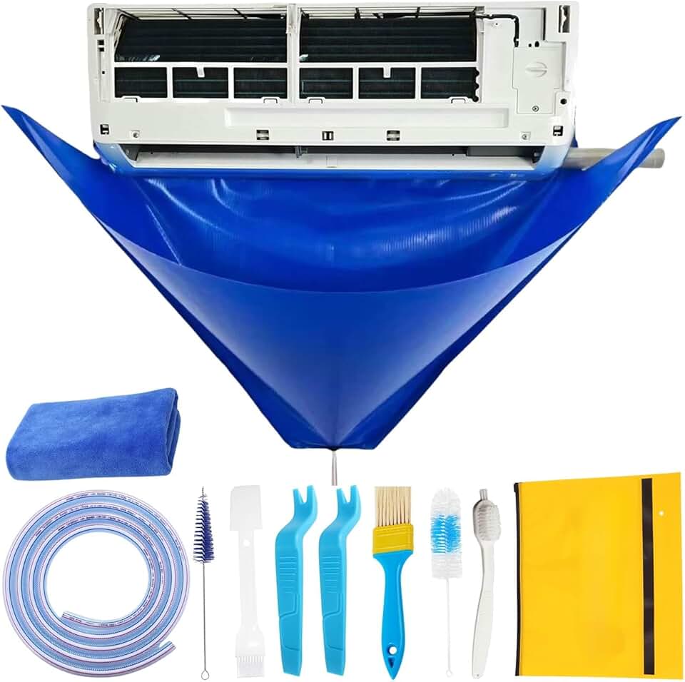 Mini Split Cleaning Kit with Cover, 10 Pieces