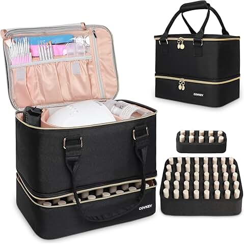 Large Nail Supplies Organizer with Handle