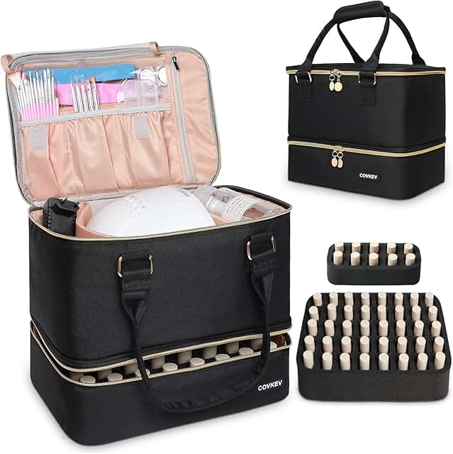 Large Nail Supplies Organizer with Handle