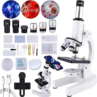 Kids' Microscope with Phone Adapter and Slides