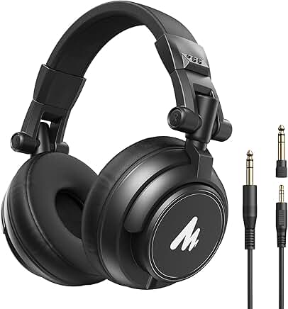 Professional Studio Monitor Headphones with 50mm Drivers