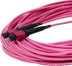 1m OM4 MPO Fiber Patch Cable, Unpinned, Plenum