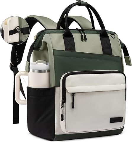 Water-Resistant 15.6 Inch Laptop Backpack for Women