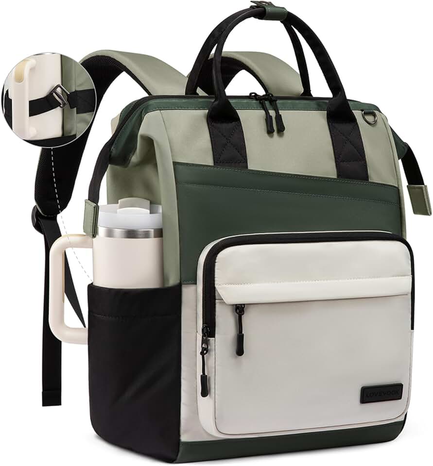 Water-Resistant 15.6 Inch Laptop Backpack for Women