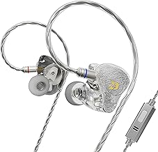 4BA+1DD In-Ear Monitor with Deep Bass and Detachable Cable