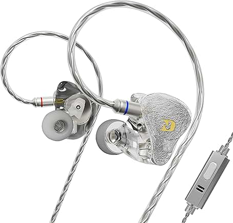 4BA+1DD In-Ear Monitor with Deep Bass and Detachable Cable