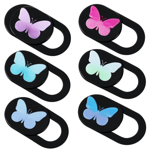 Set of 6 Butterfly Webcam Covers for Privacy Protection