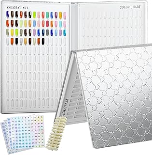 308-Color Nail Swatch Book with 360 Tips