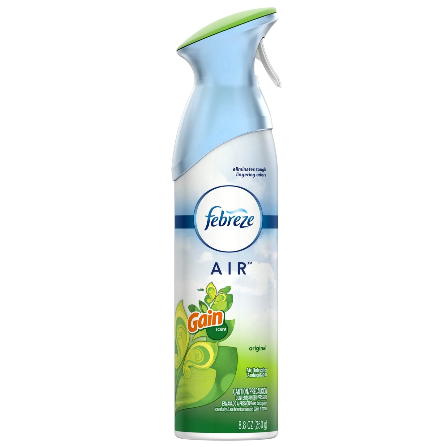 Air Freshener and Odor Eliminator Spray, Gain Original Scent, 8.8 Oz Pack of 6)