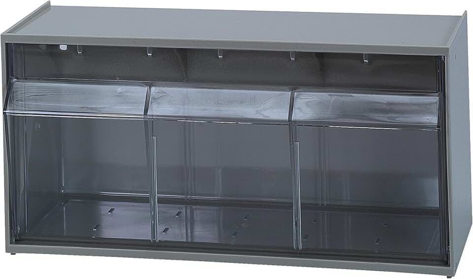 Dividable Tip Out Bin with Handle and Label Slot