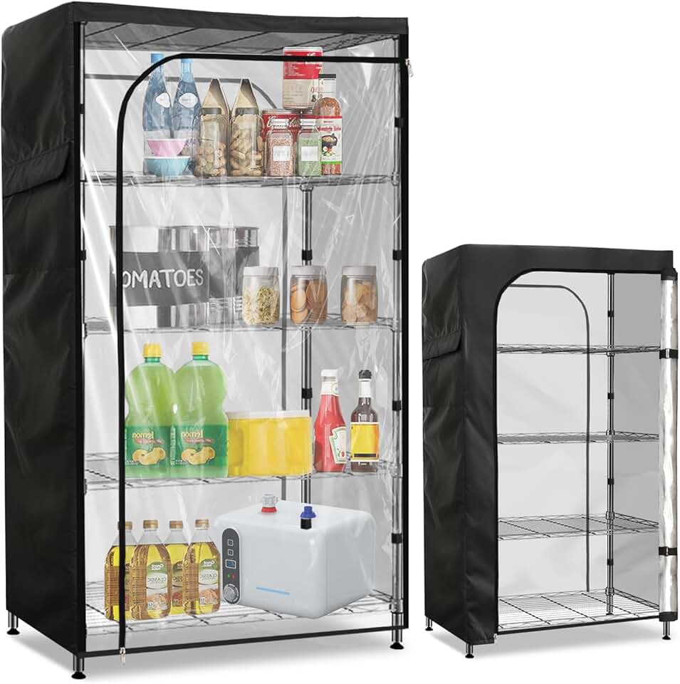 Waterproof Wire Shelving Cover, 48x18x72 Inches